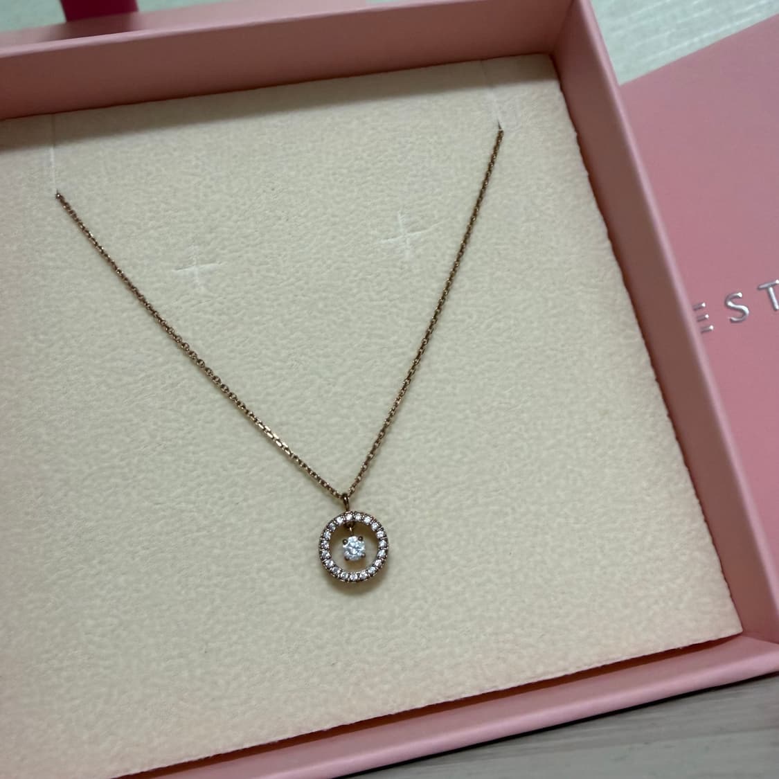 제이에스티나 로즈골드 목걸이 상품이미지2