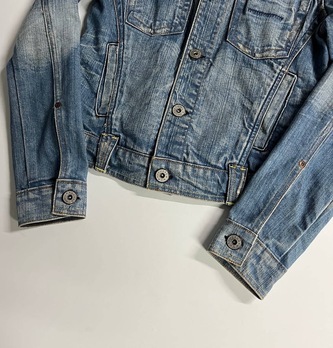 Y2K denim jacket made in USA 상품이미지5