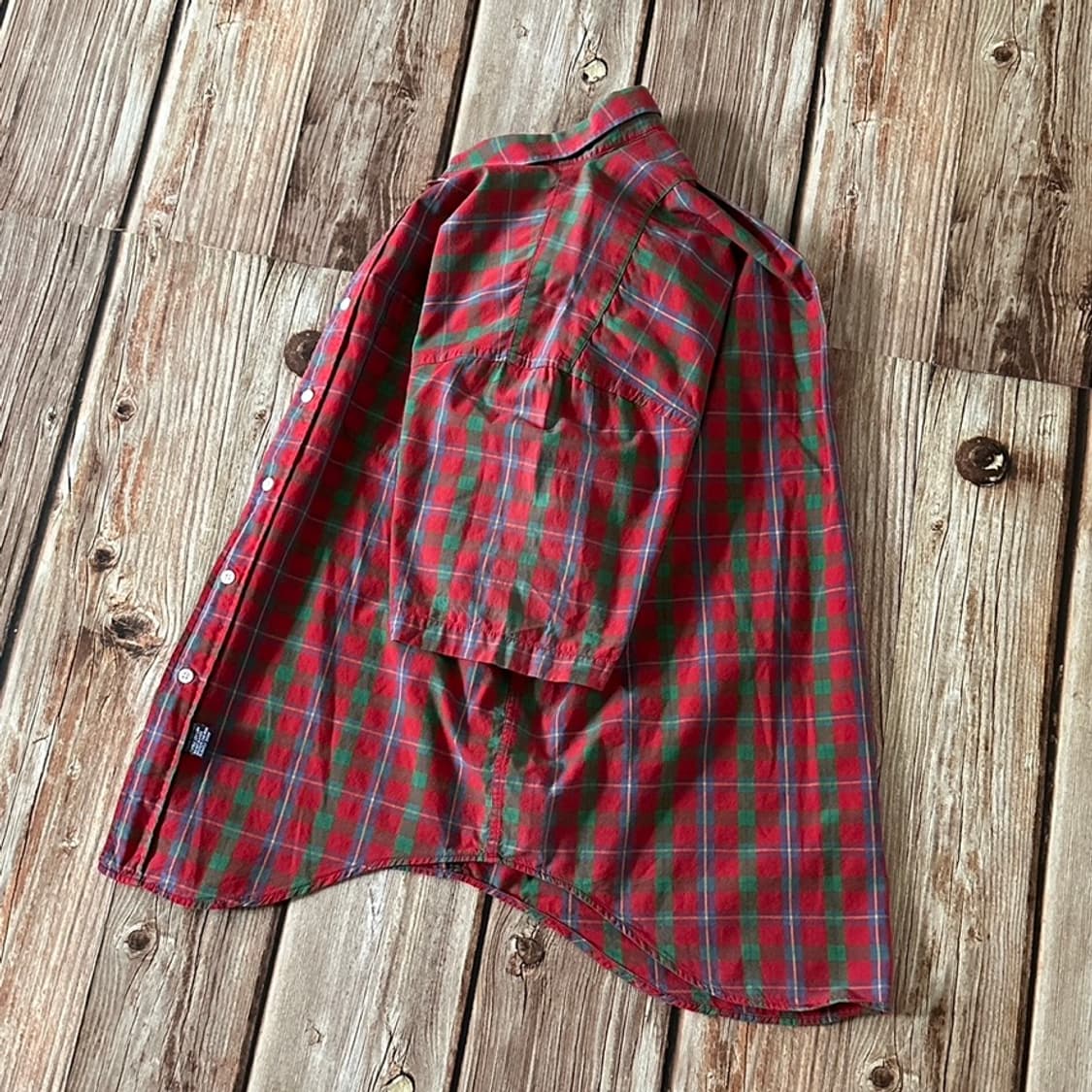 폴로랄프로렌 마드라스 체크 버튼 다운 반팔 셔츠 L사이즈 상품이미지3