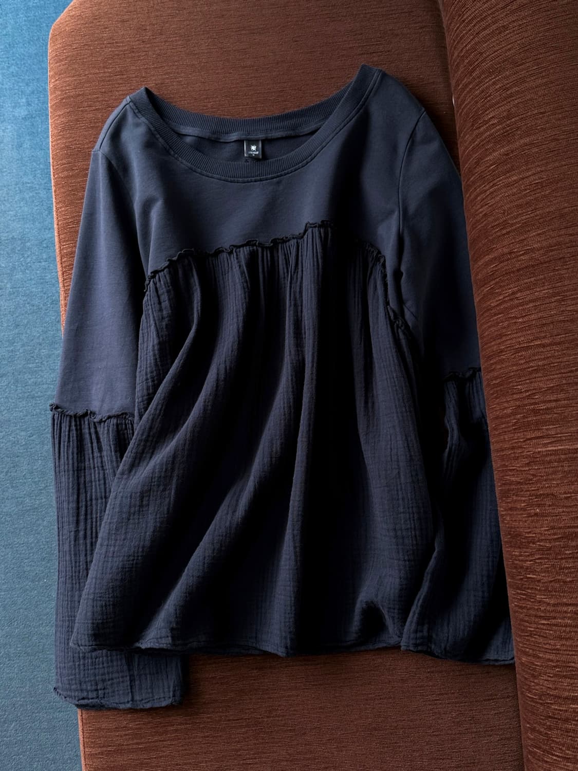 Design panel wide L/S top 상품이미지5