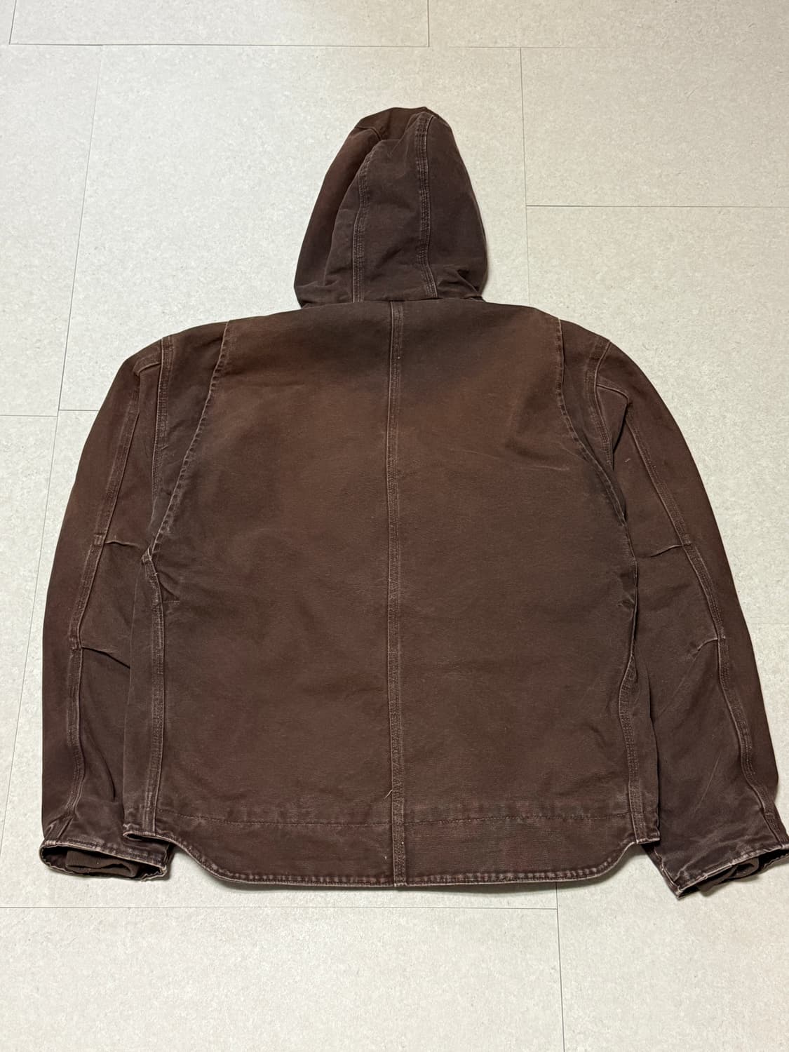 소매상태좋음) 칼하트 시에라 j141 자켓 xl dkb 다크브라운 상품이미지3