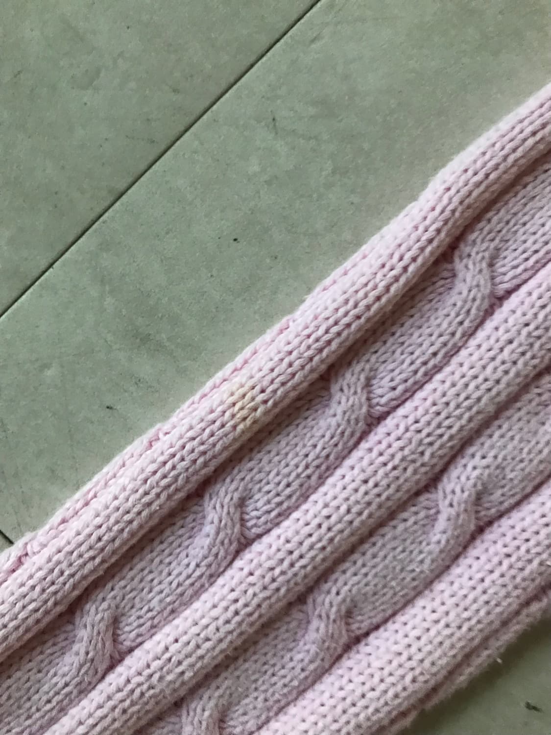 폴로 연핑크 케이블 니트집업 상품이미지9