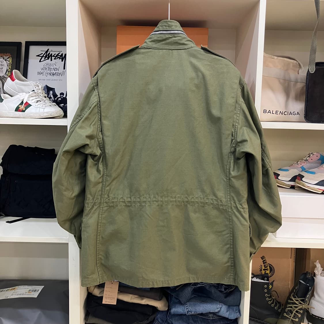 USA M-65 카키 필드 자켓 M 상품이미지4