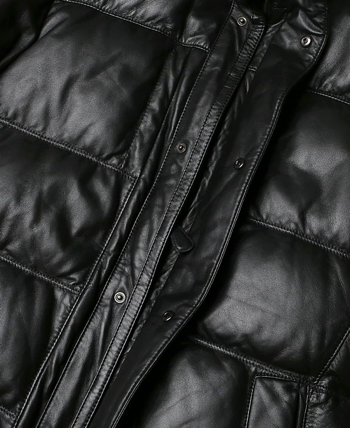 맨온더분 [Man On The Boon] 블랙 천연 양가죽 구스다운 패딩 상품이미지3