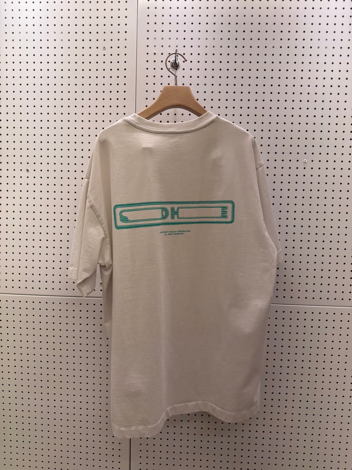 솔리드옴므 백 로고 프린트 반팔 티셔츠 U1663 상품이미지3