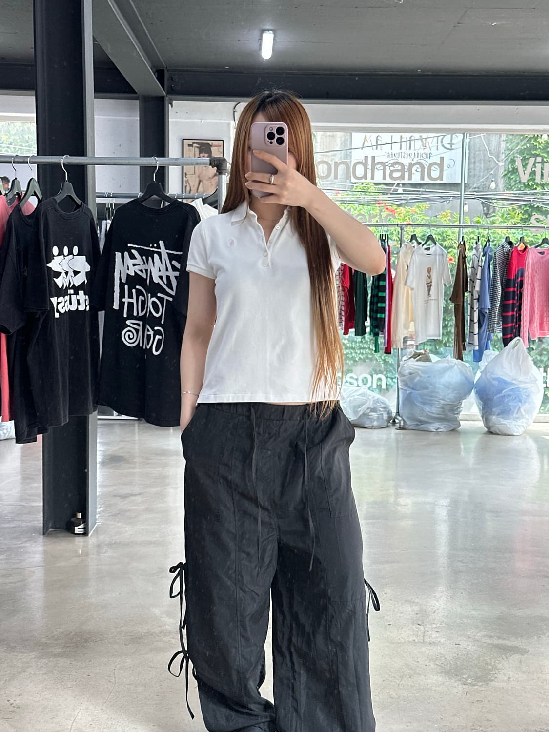 폴로랄프로렌 핑크포니 큐알텍 Pk버튼 반팔티 상품이미지3