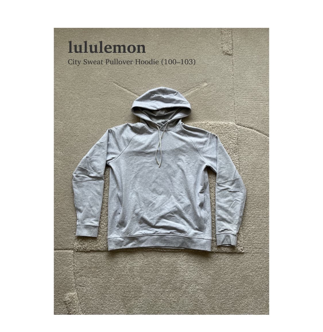 룰루레몬 시티 스웻 풀오버 후디 (100-103) 상품이미지1