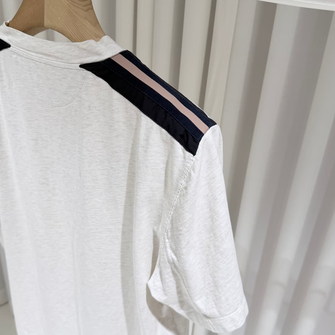 (A+/L) / 브루넬로쿠치넬리 자수 로고 크루넥 반팔 티셔츠 화이트 상품이미지6