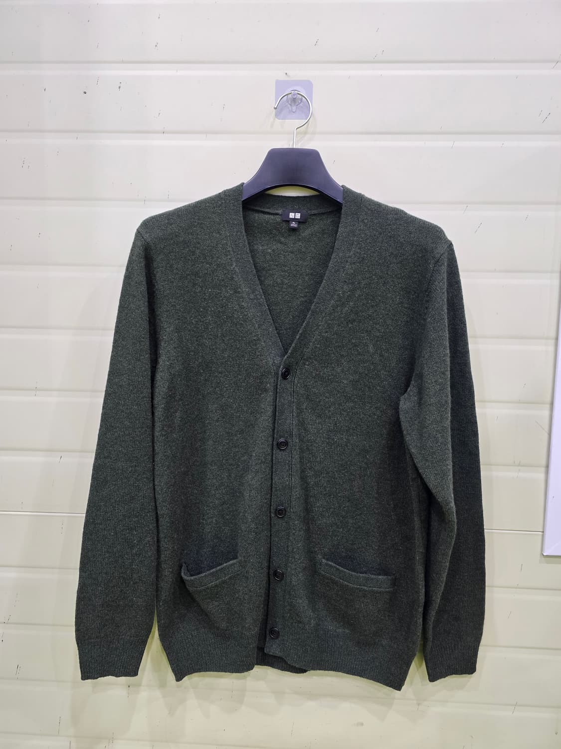 유니클로 다크 그린 모 100% 가디건  XL 상품이미지1