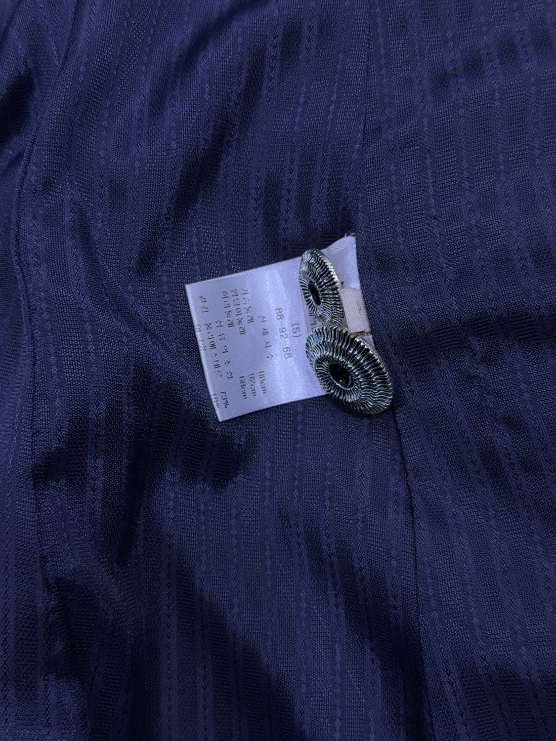 비아드젠 x 강영주 콜라보 트위드 더블자켓 네이비 S 상품이미지9