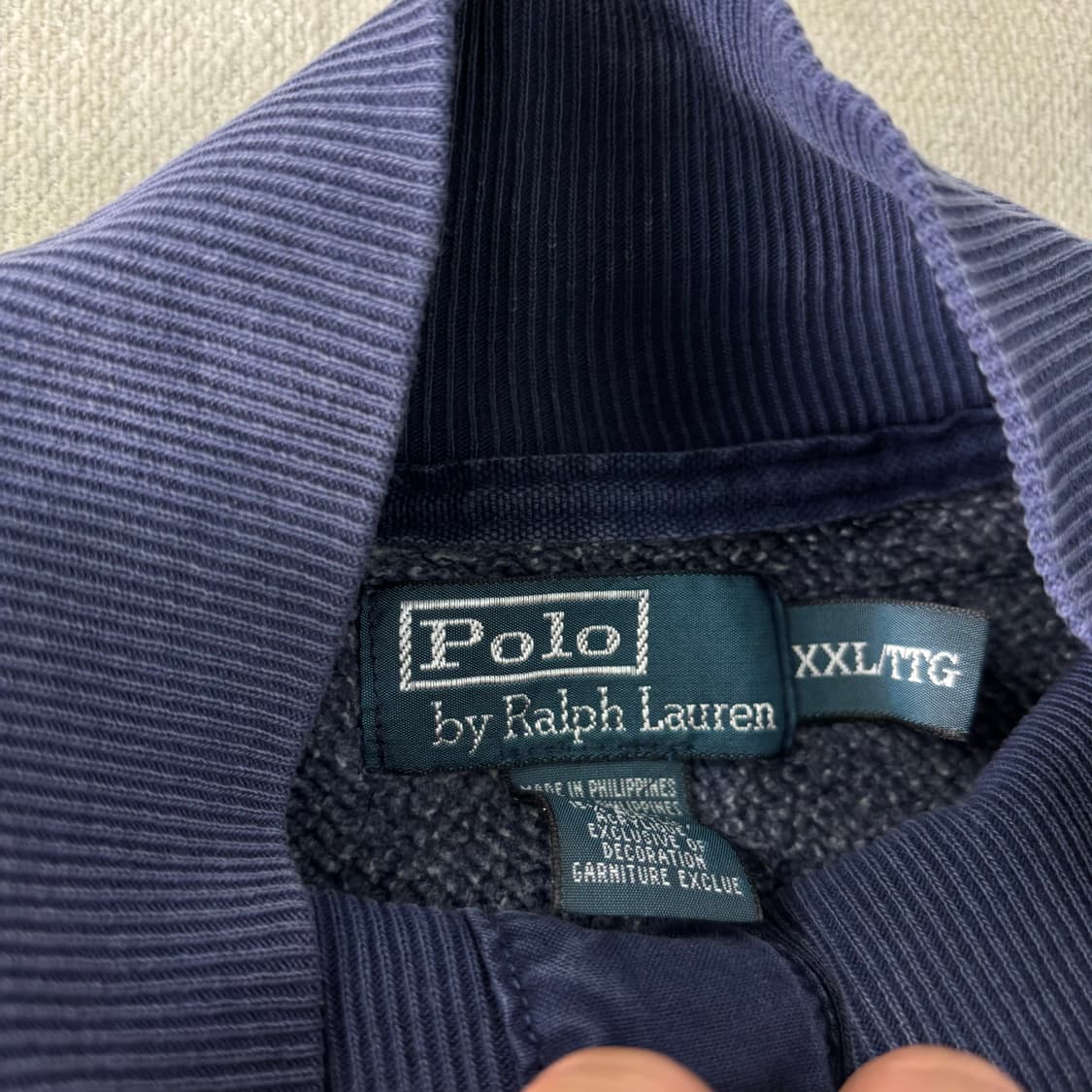 110 폴로랄프로렌 반집업 버튼 맨투맨 상품이미지3