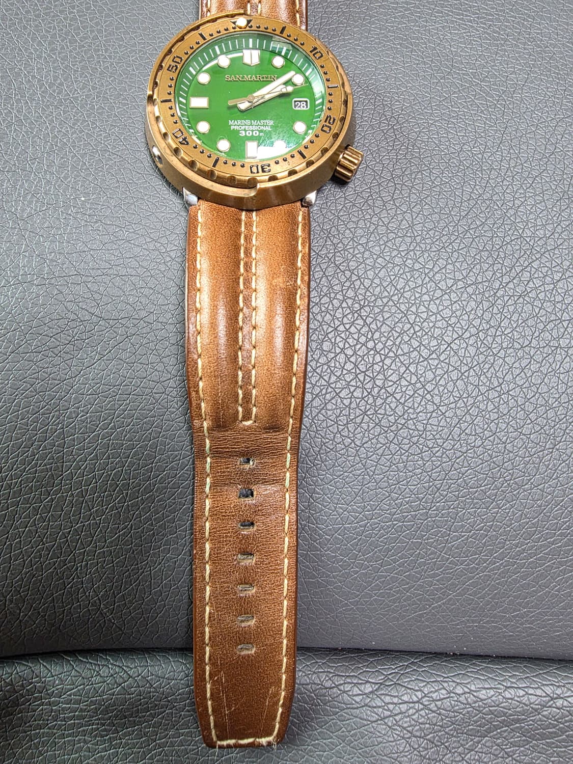 산마틴 마린 마스터 브론즈 다이버 시계 300mm방수 상품이미지4