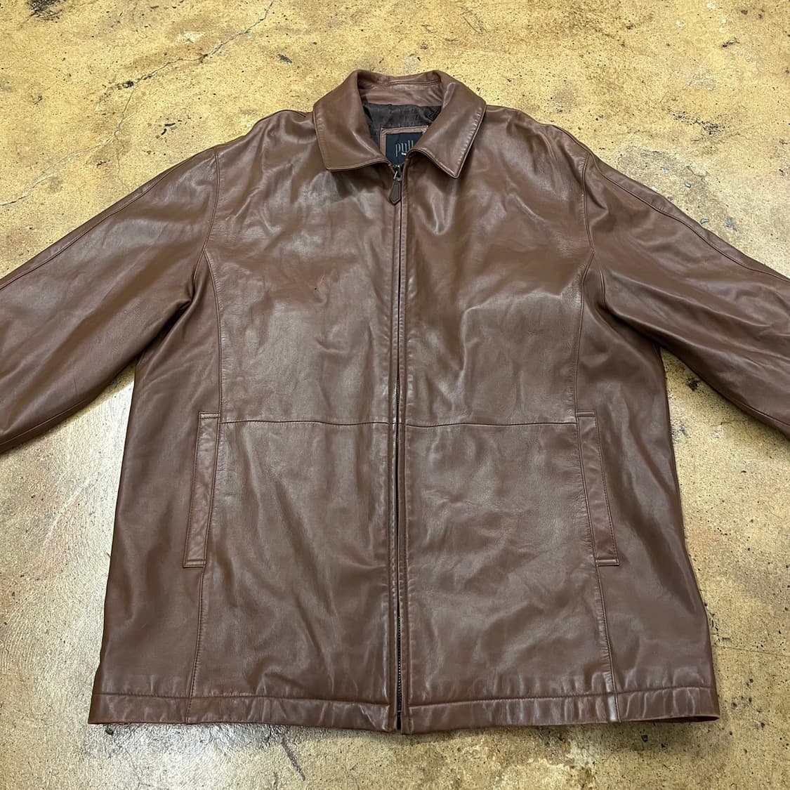[정품/105] 빨질레리 브라운 양가죽 자켓 b19 상품이미지3