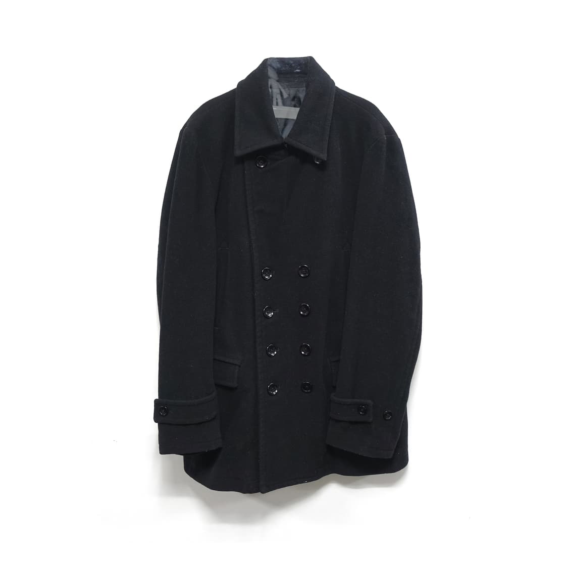 [XL]COMME CA ISM 꼼싸이즘 나폴레옹자켓 타입 레더에리 피코트 상품이미지1