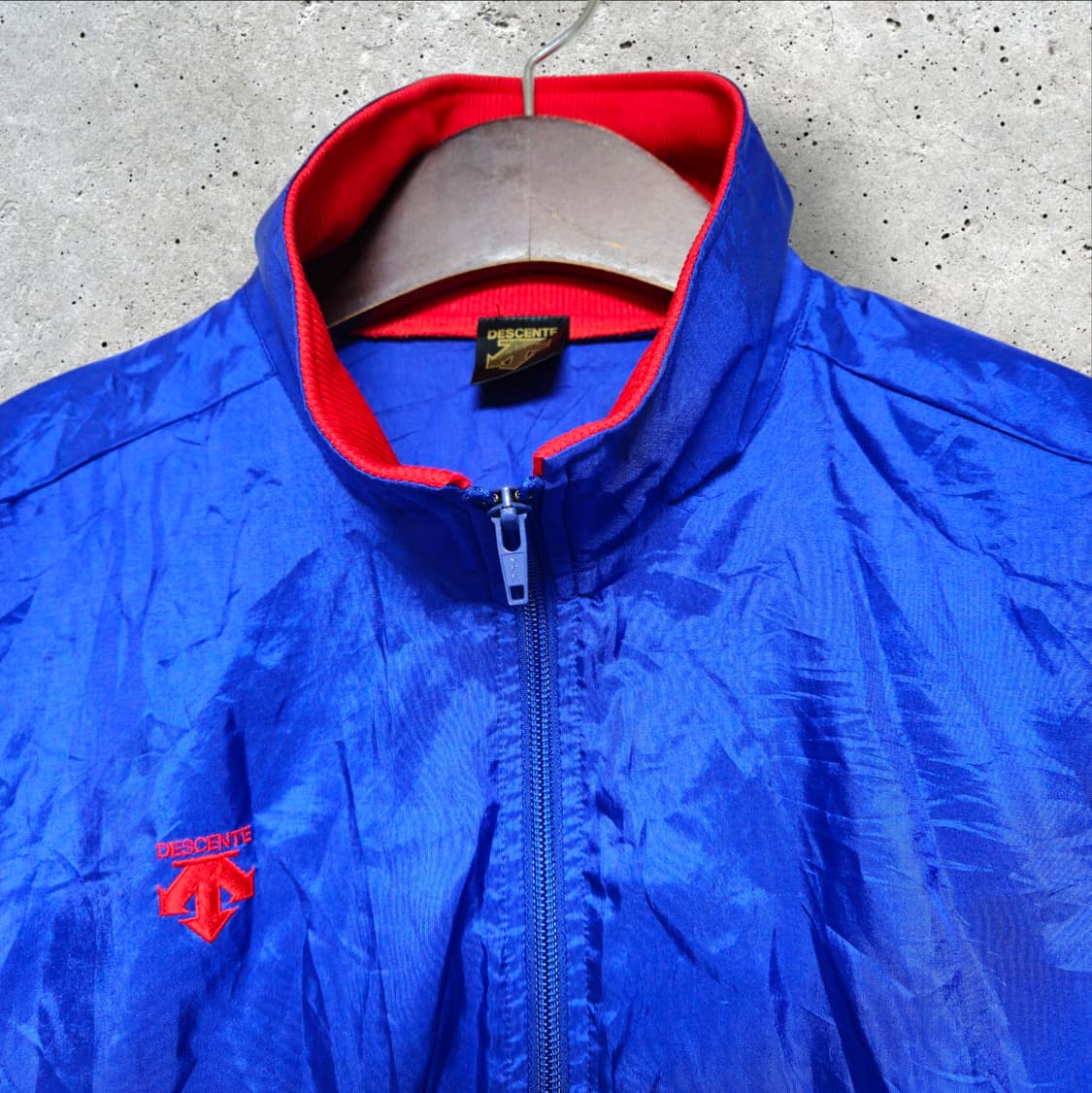 90's 데상트 일본판 아노락 블루종 바람막이 (100/L) 상품이미지2