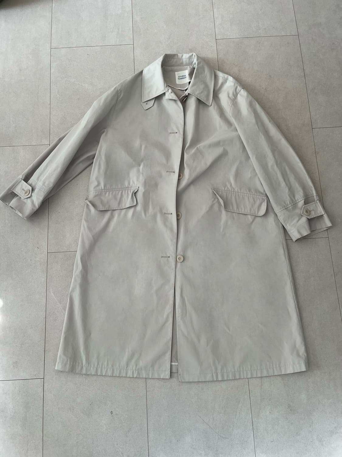 톰보이 코튼 트렌치 코트 free 상품이미지1