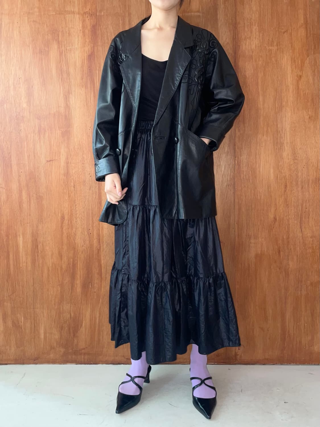 Black floral cord embroidery jacket 상품이미지8
