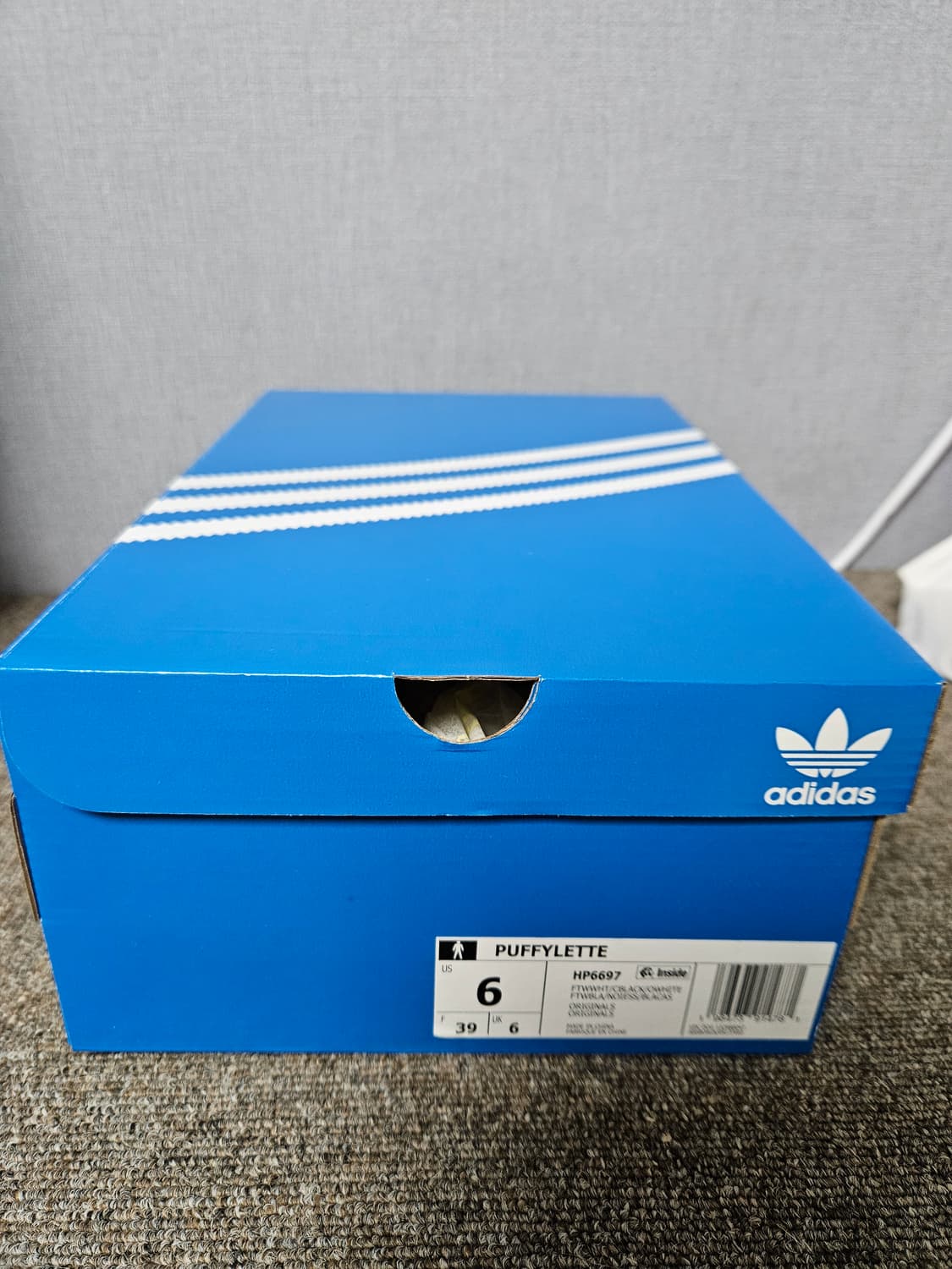 아디다스 퍼피렛 슈퍼스타 클라우드 화이트 245 새상품  상품이미지8