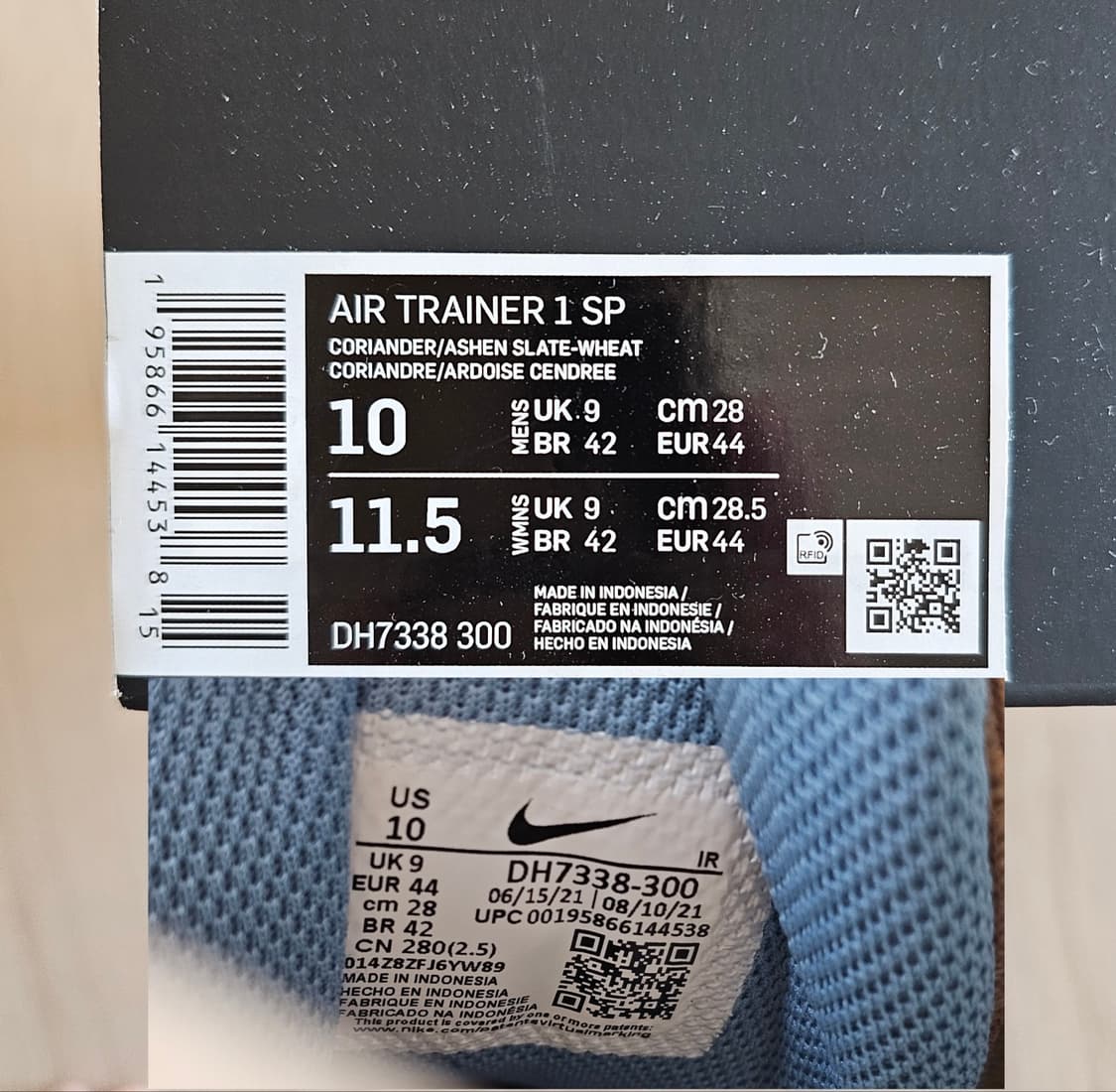 280 나이키 에어 트레이너 1 SP 코리앤더 1회착 DH7338-300 상품이미지8