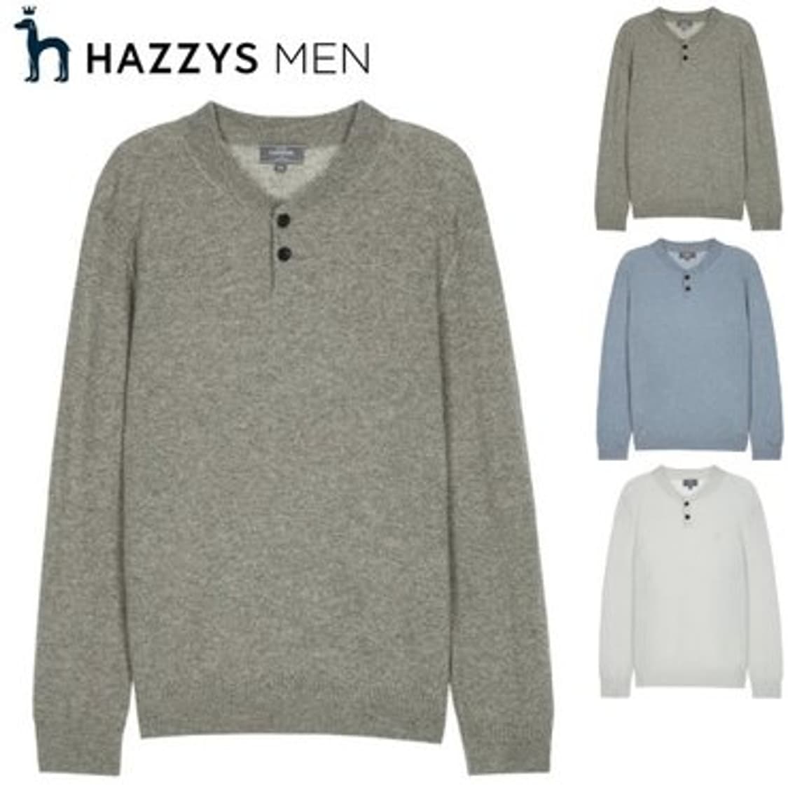 헤지스 헨리넥 풀오버 캐시미어 100 니트 상품이미지1