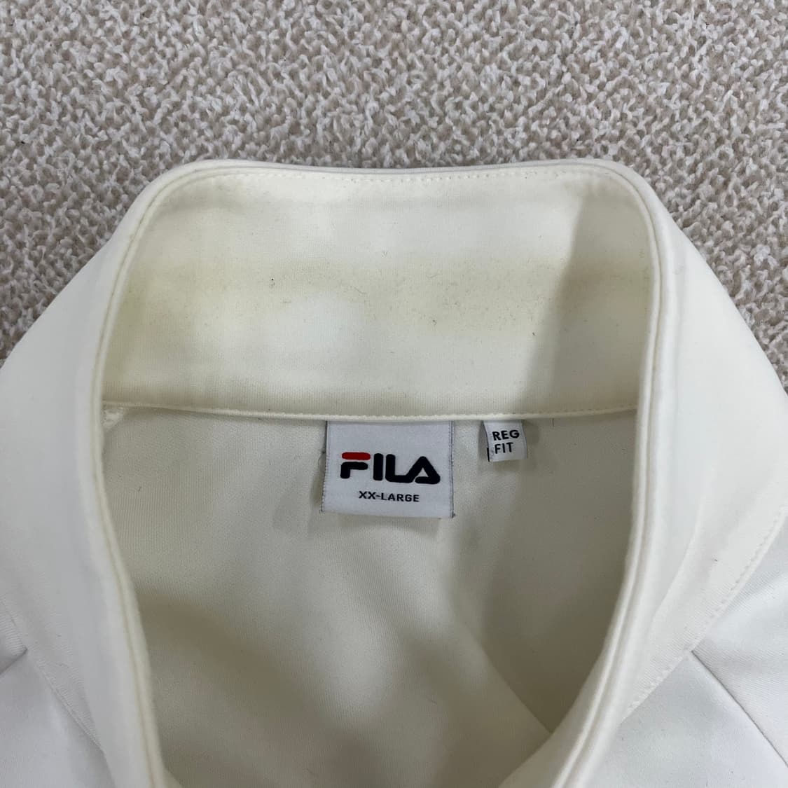 [2XL] 휠라 레귤러핏 배색 져지 집업 자켓 0115M1 상품이미지2