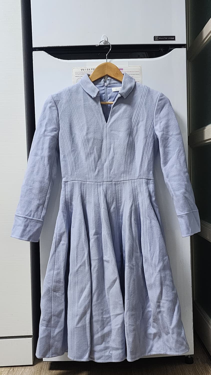 미샤 스타일 하늘색 인형핏 원피스 상품이미지1