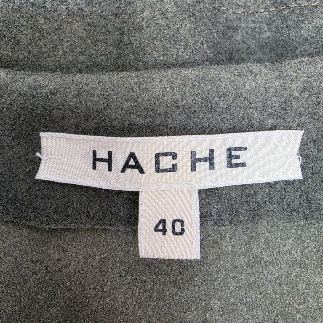 HACHE 하쉬 벨티드 포켓 울 조끼 베스트 40사이즈 상품이미지8