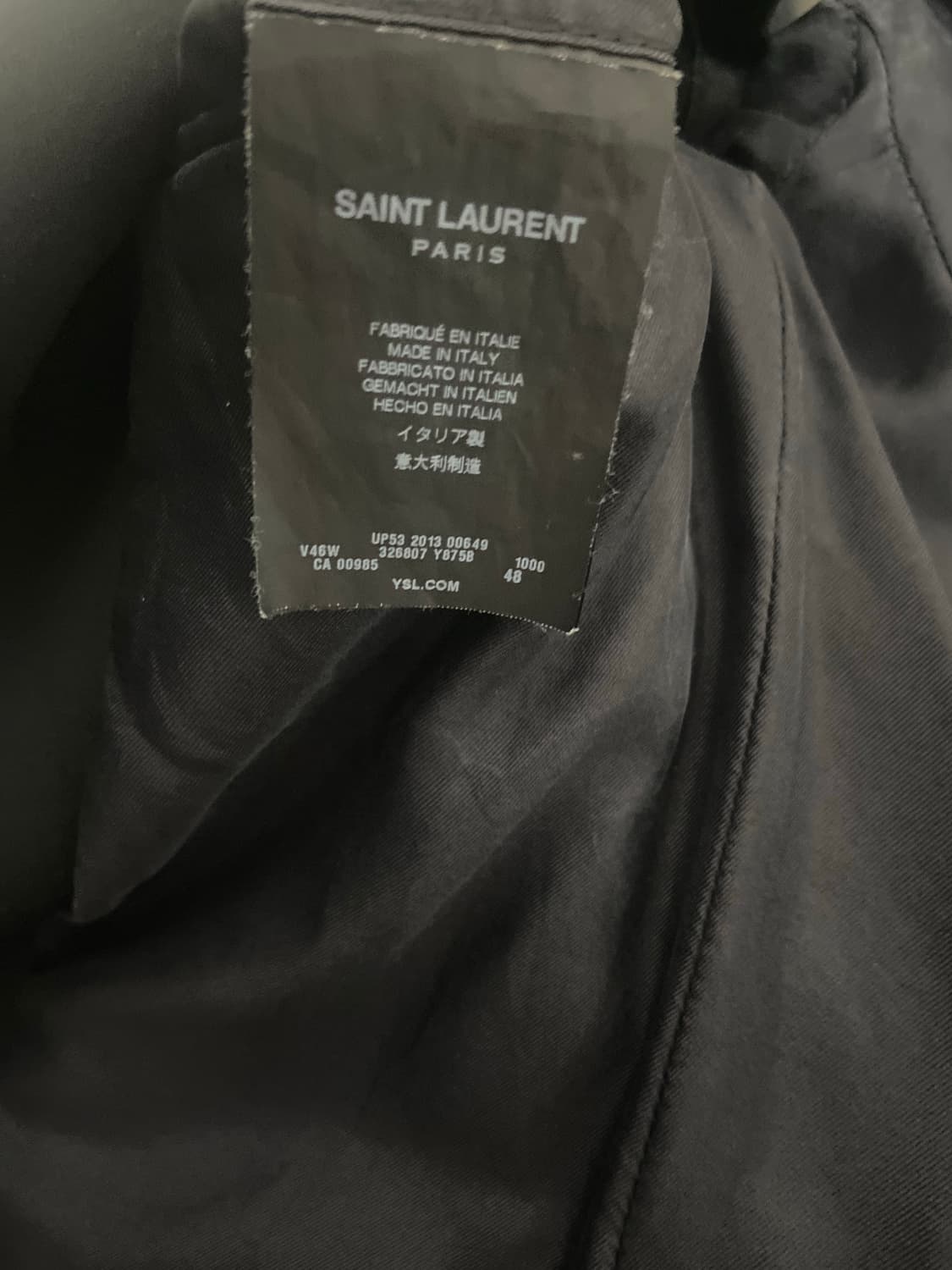 생로랑 13fw look1 스모킹자켓 48 블레이저 상품이미지5