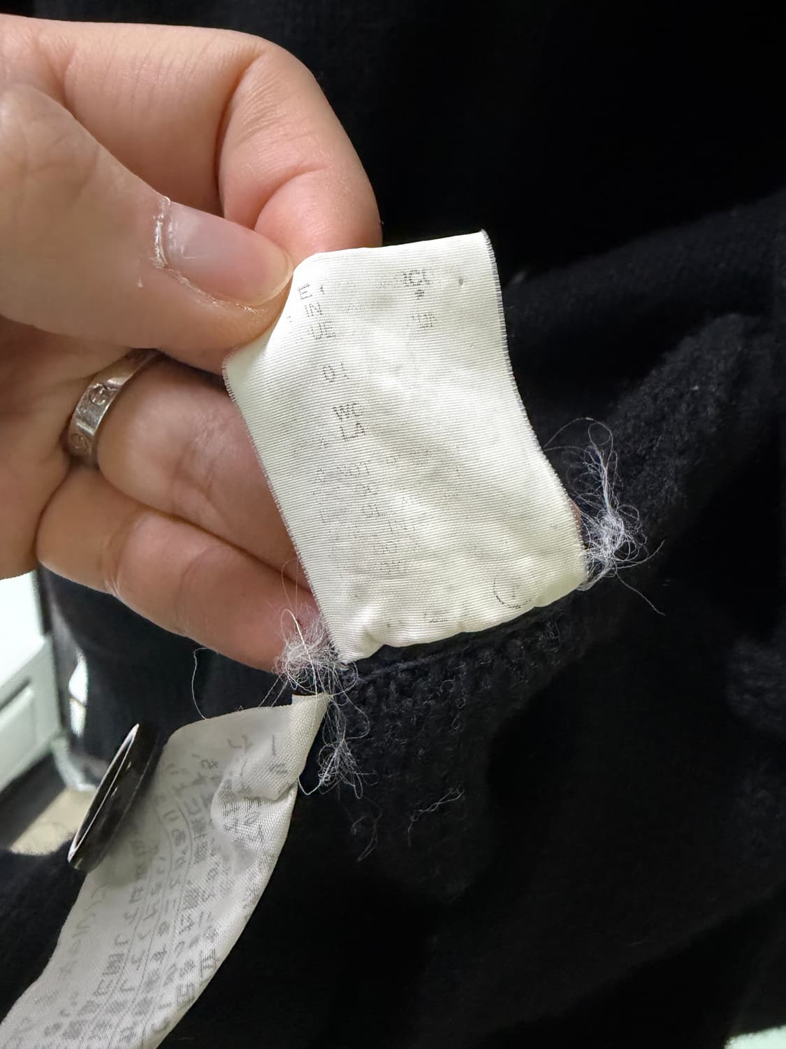 90s 00s 빈티지 꼼데가르송 옴므 가디건 블랙 다나카 tanaka 상품이미지4