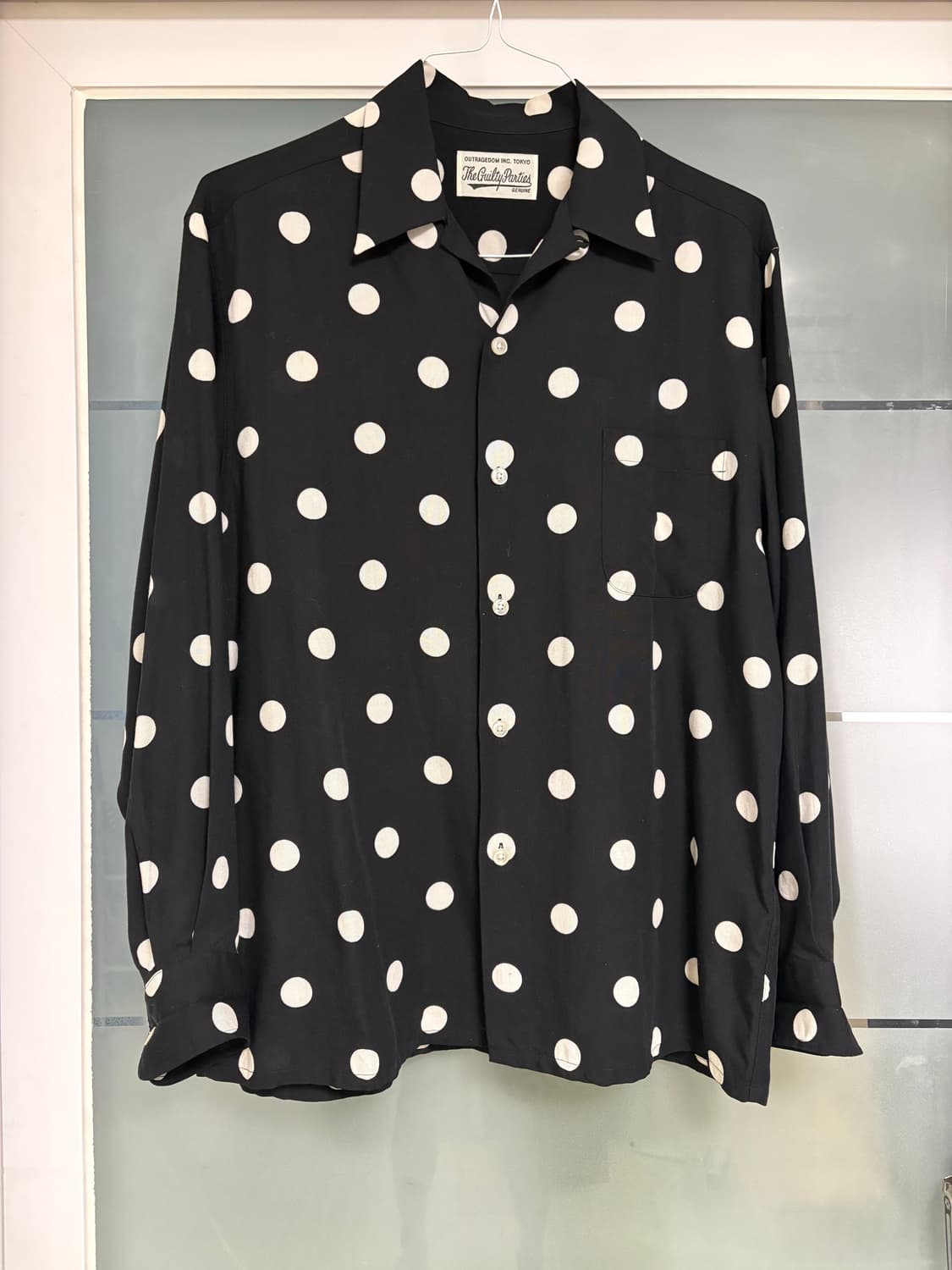 [M] 와코마리아 23ss 도트 오픈카라 셔츠 상품이미지2