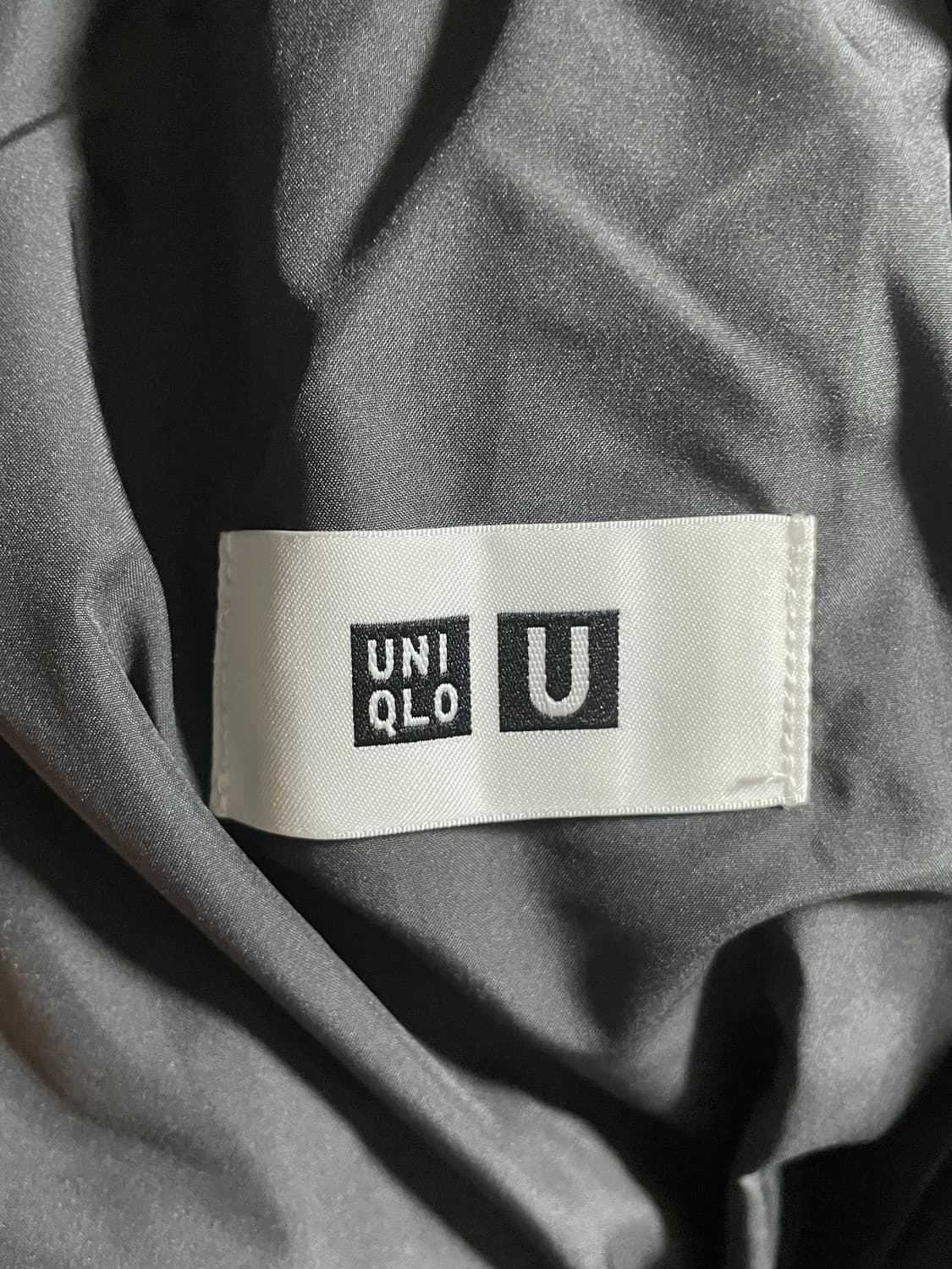새제품) 유니클로u 24fw 오버사이즈 싱글브레스트코트 다크 그레이  상품이미지5