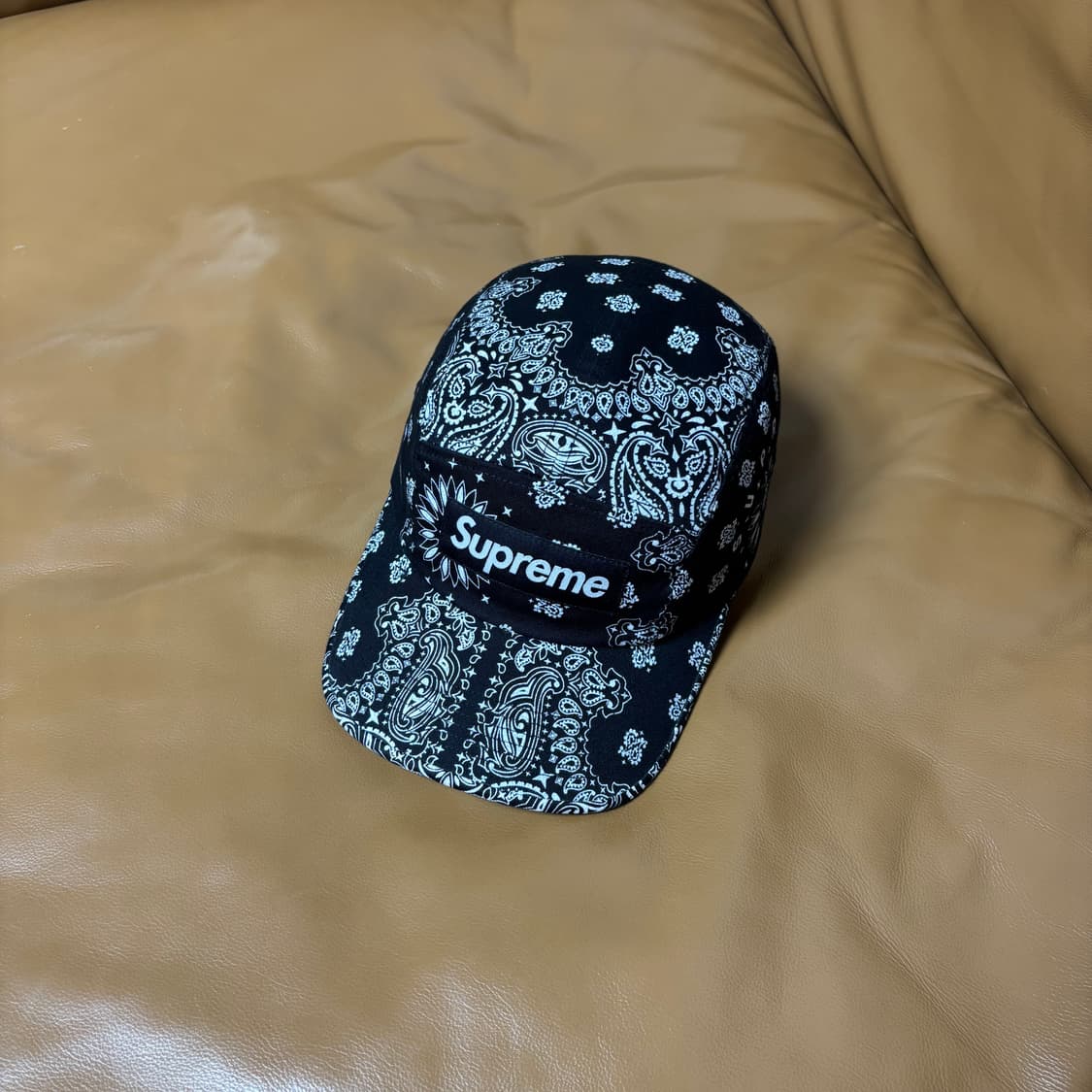 Supreme 슈프림 반다나 블랙 캠프캡 모자 Bandana Black 상품이미지1