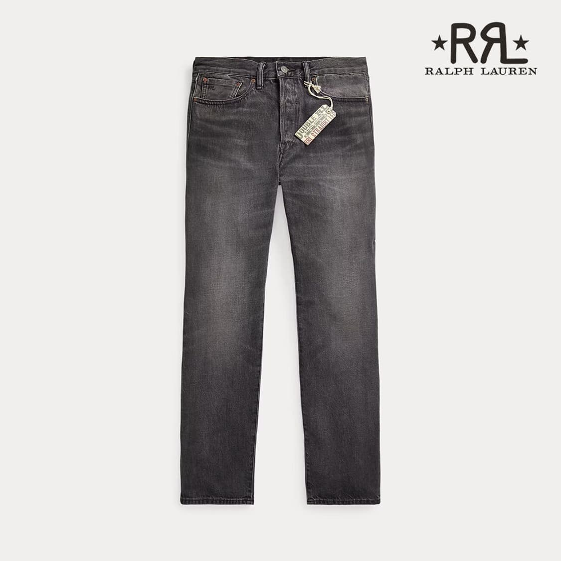 (32/30)RRL 더블알엘 스트레이트 흑청 데님 상품이미지1