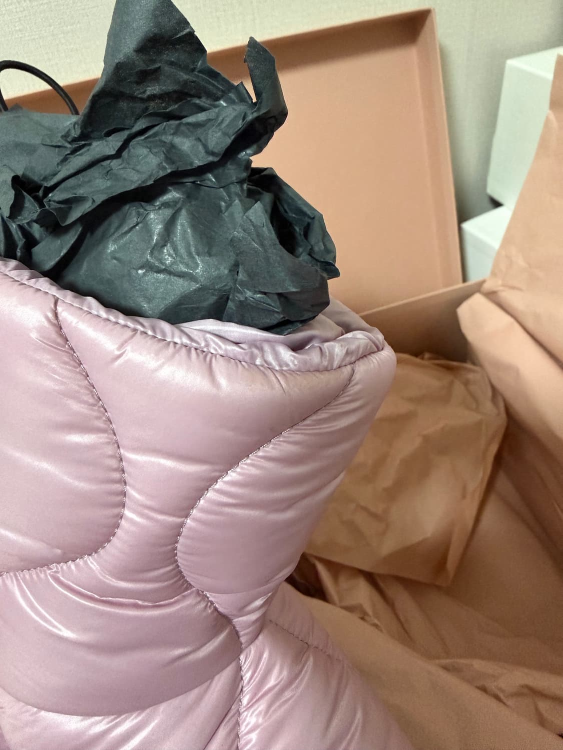 미우미우 패딩부츠 35.5사이즈 새상품 핑크 상품이미지5