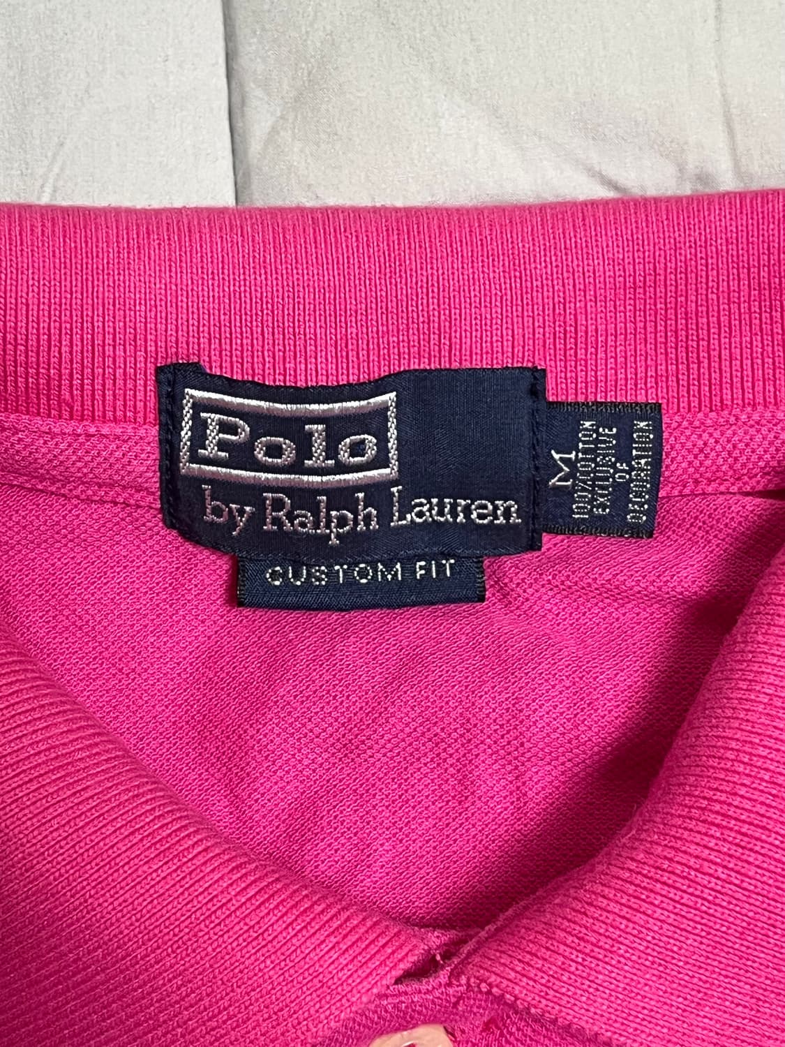 폴로 랄프로렌 핑크 카라티 M 상품이미지3