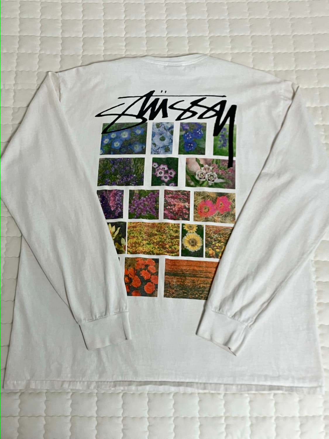 스투시 플라워 그리드 롱슬리브 XL 상품이미지3