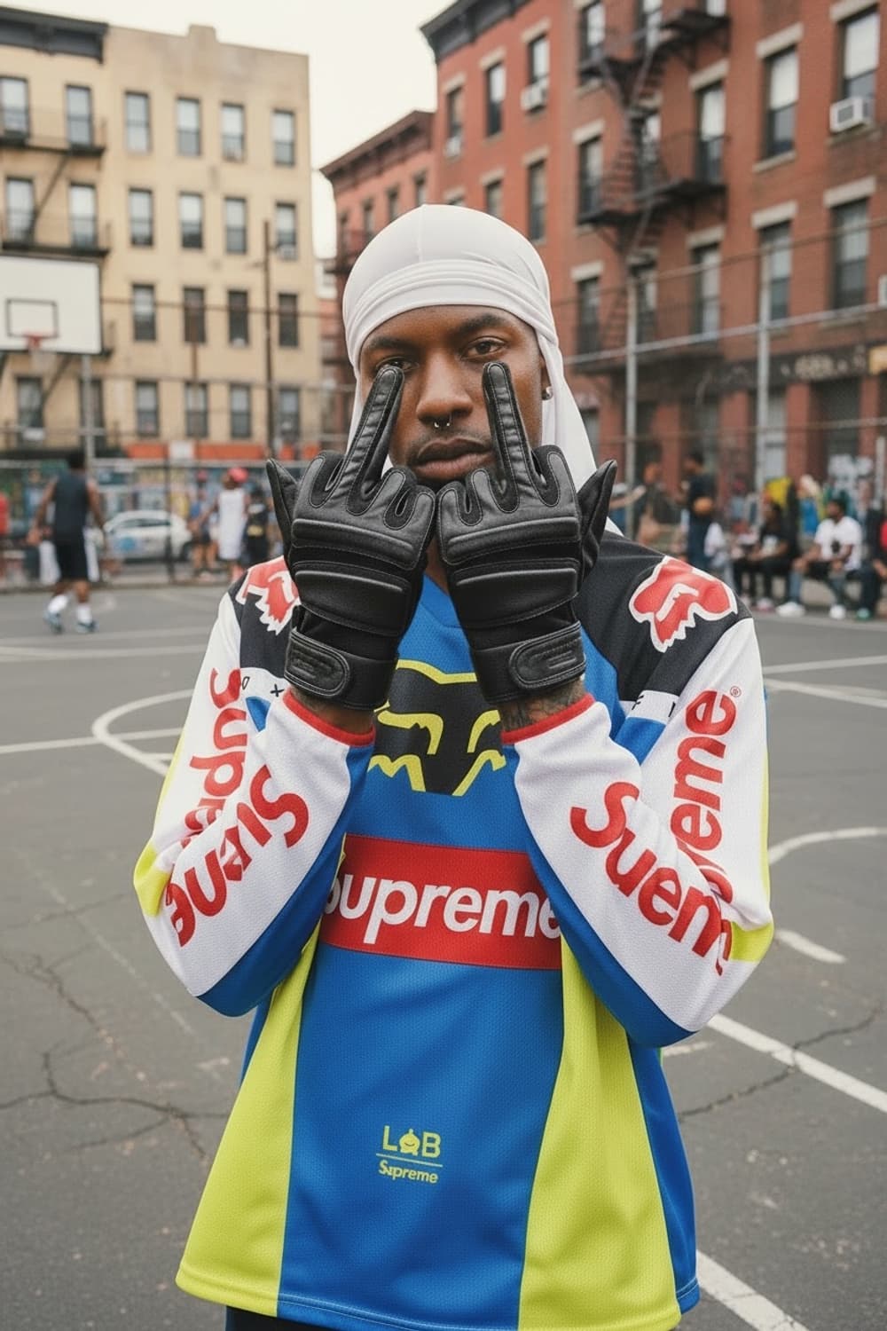 ( 레어) 슈프림 x 넘버 나인 25FW 램스킨  퍽유 글러브 상품이미지1