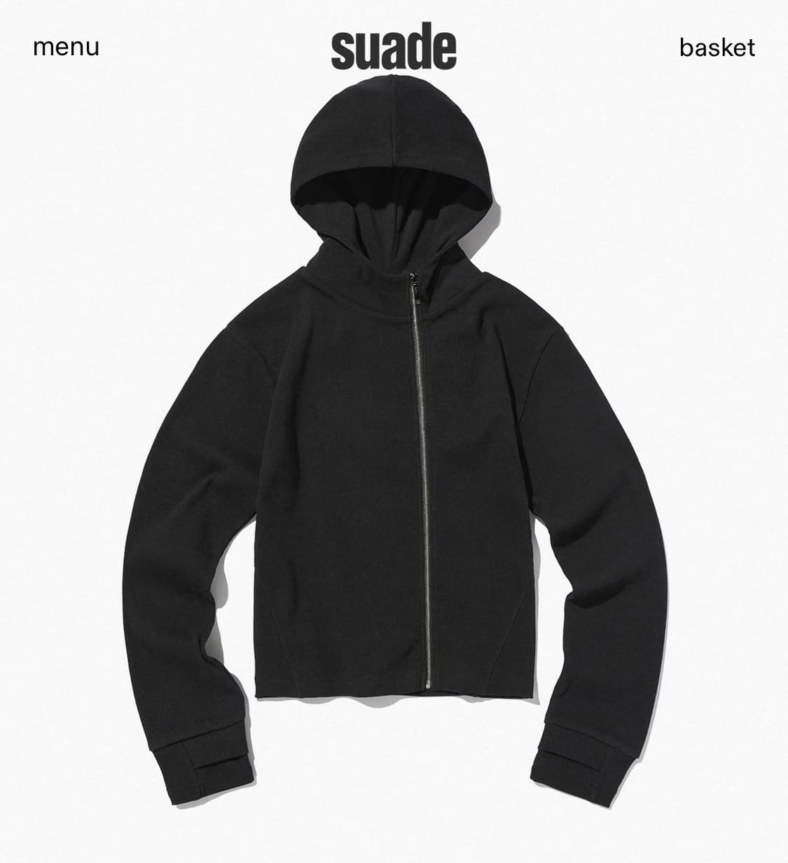(새상품) Suade : SIDE ZIPPER ZIP UP [BLACK] 상품이미지1