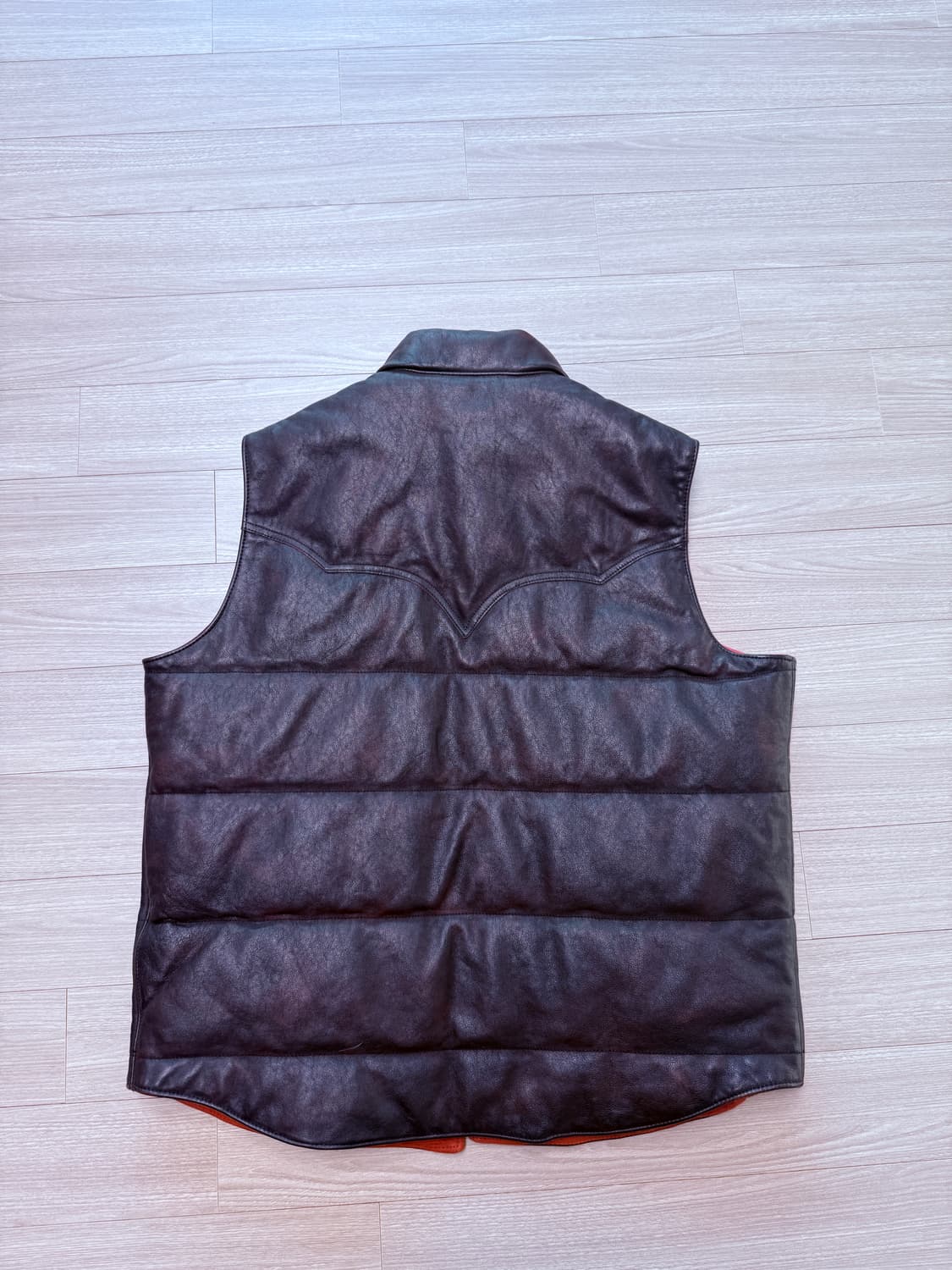 rrl 더블알엘 소가죽 퀄팅 베스트 xl 초레어템 상품이미지6