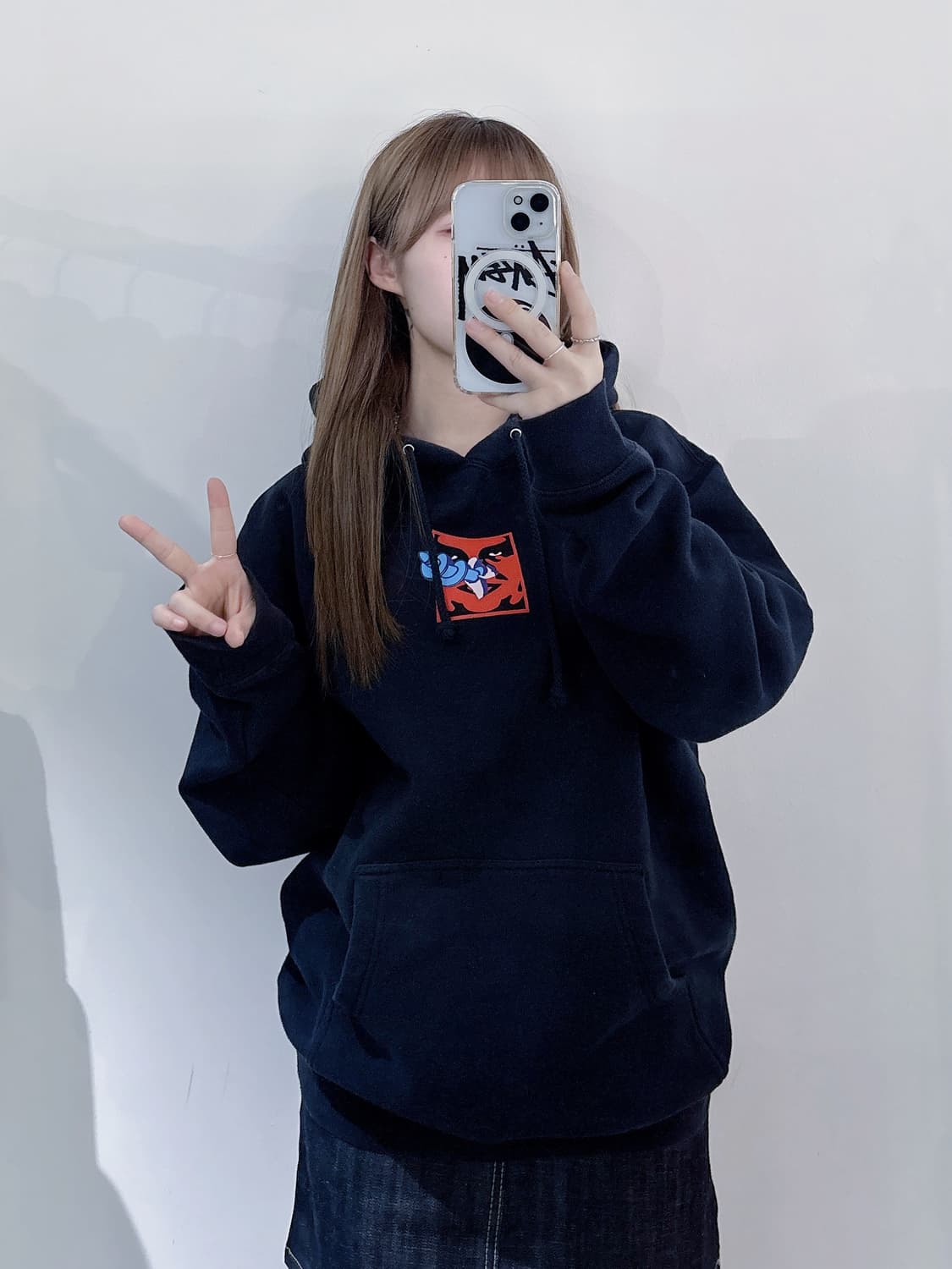 오베이 빅로고 후드 상품이미지2