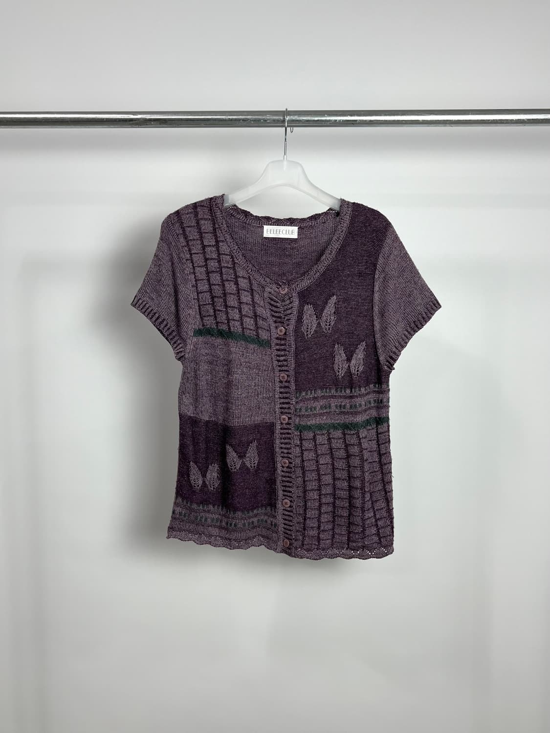 빈티지 반팔 니트 베스트 상품이미지1