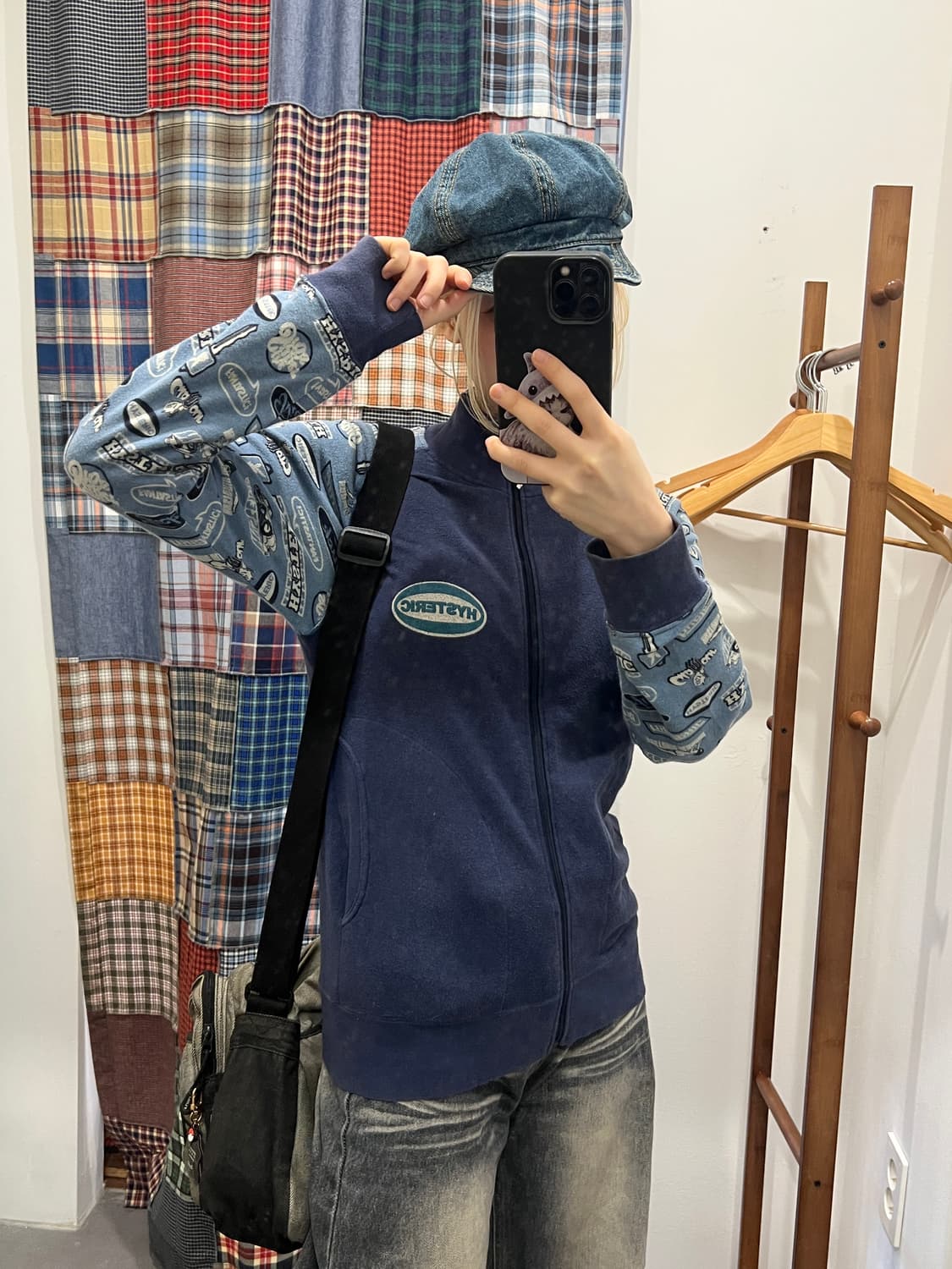 히스테릭글래머 블루 로고 패치 집업 상품이미지2