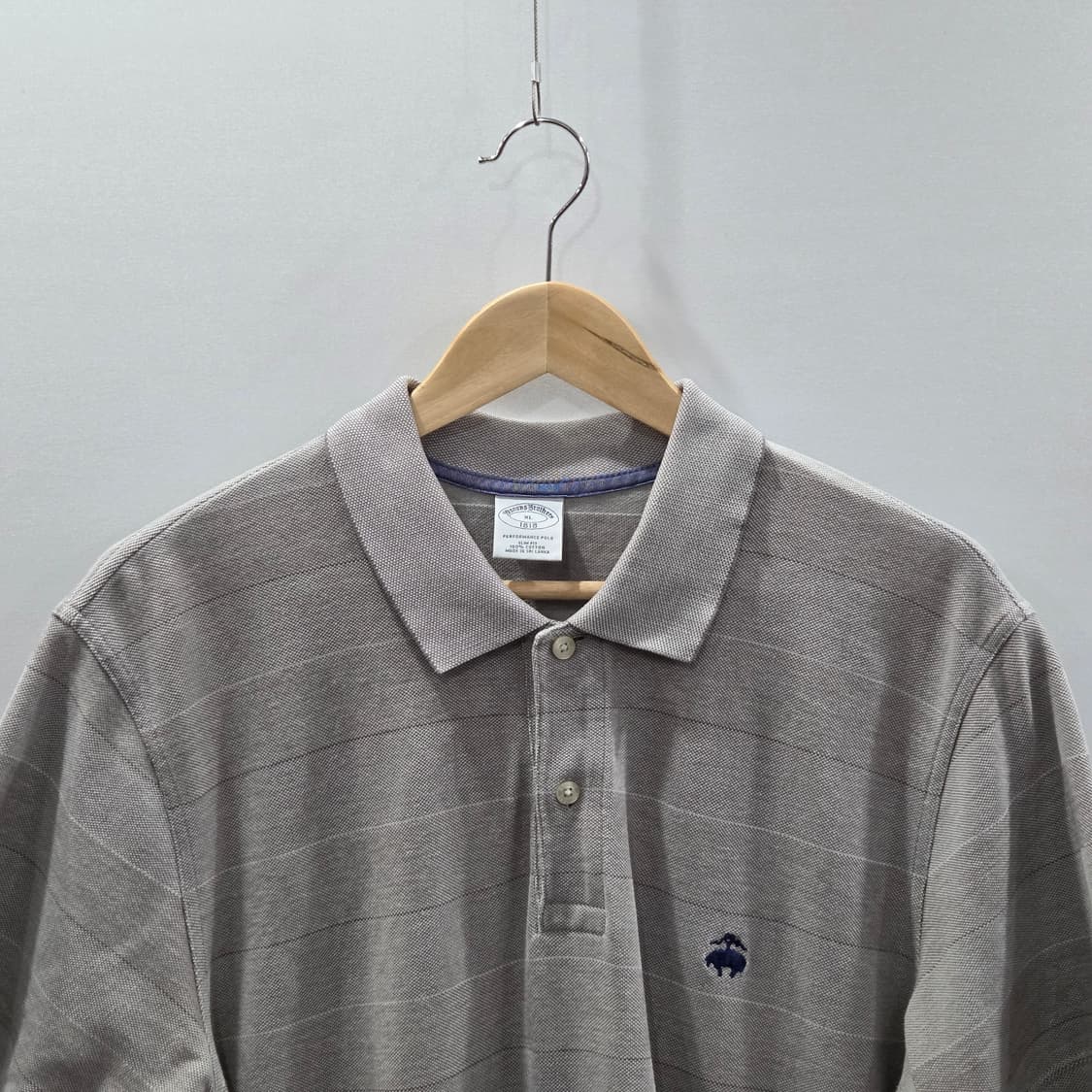 브룩스브라더스 피케 카라 스트라이프 반팔티 XL 상품이미지2