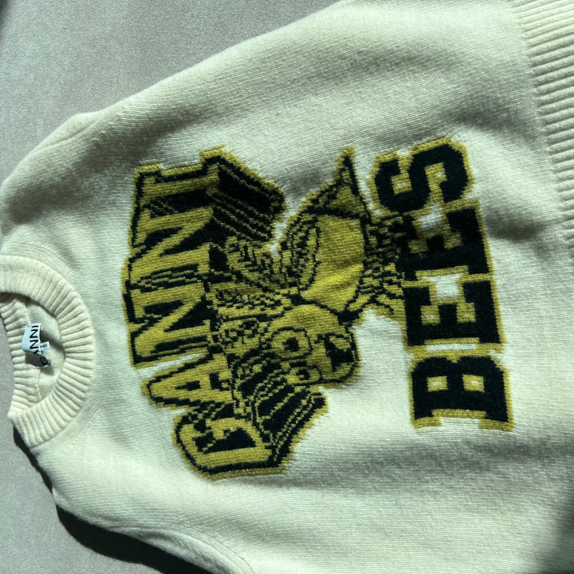 Ganni bees 가니 꿀벌 니트 스몰사이즈 상품이미지7