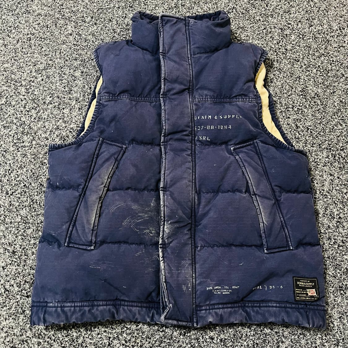 vintage 폴로 데님앤서플라이 패딩 베스트 상품이미지1