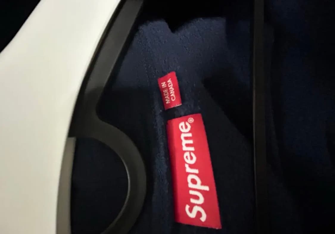 [XL] 슈프림 스몰 박스 로고 후드집업 네이비 상품이미지3