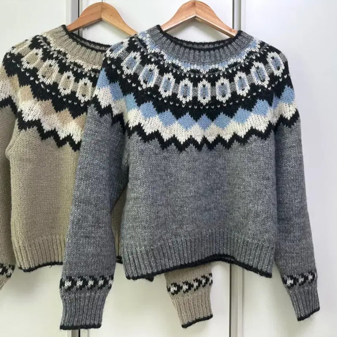 런던레이스(LONDONLACE) 노르딕 니트 프리사이즈 새상품 상품이미지2