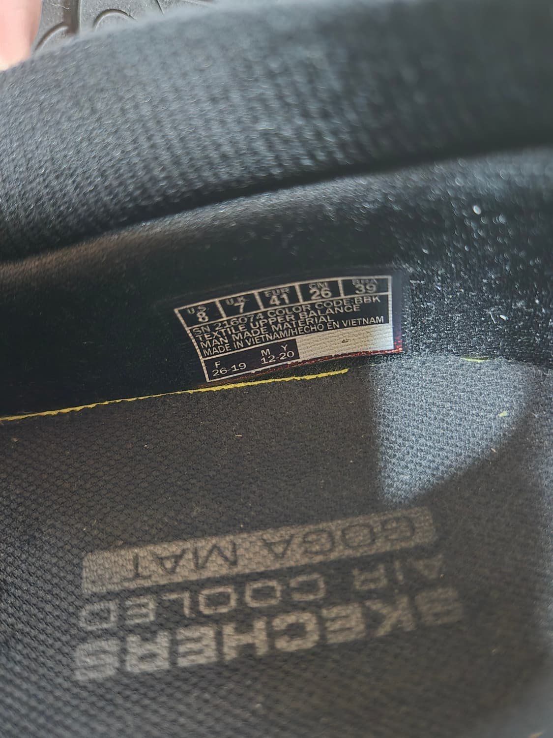 스케쳐스 고워크 블랙 슬립온 운동화 260mm 상품이미지8