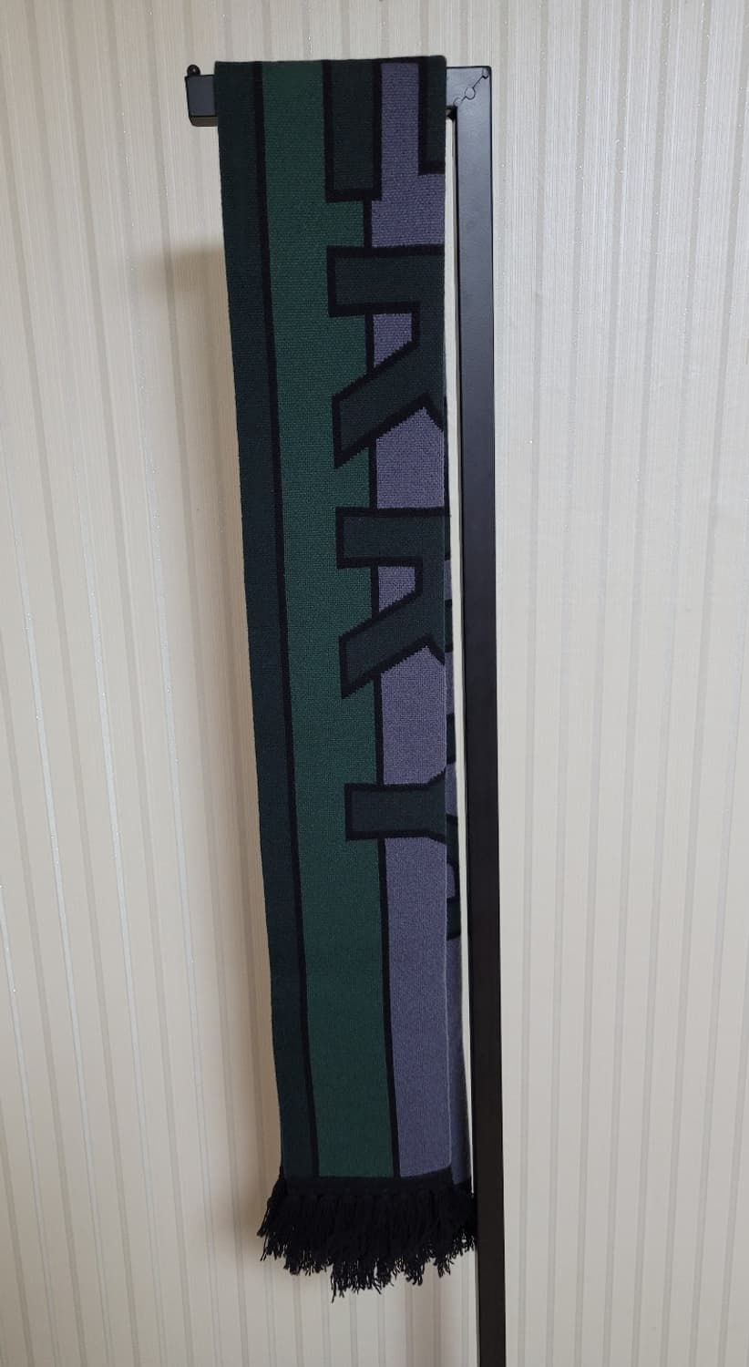 버버리 멀티그린 빅로고 울 머플러 OS 상품이미지2