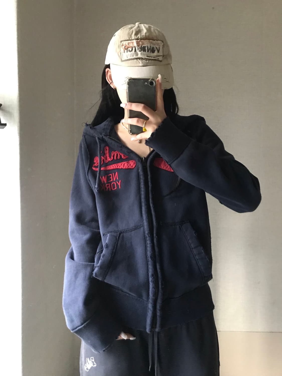 아베크롬비 딥네이비 후드집업 상품이미지1